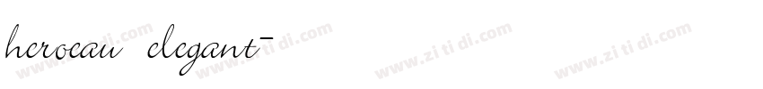 heroeau elegant字体转换